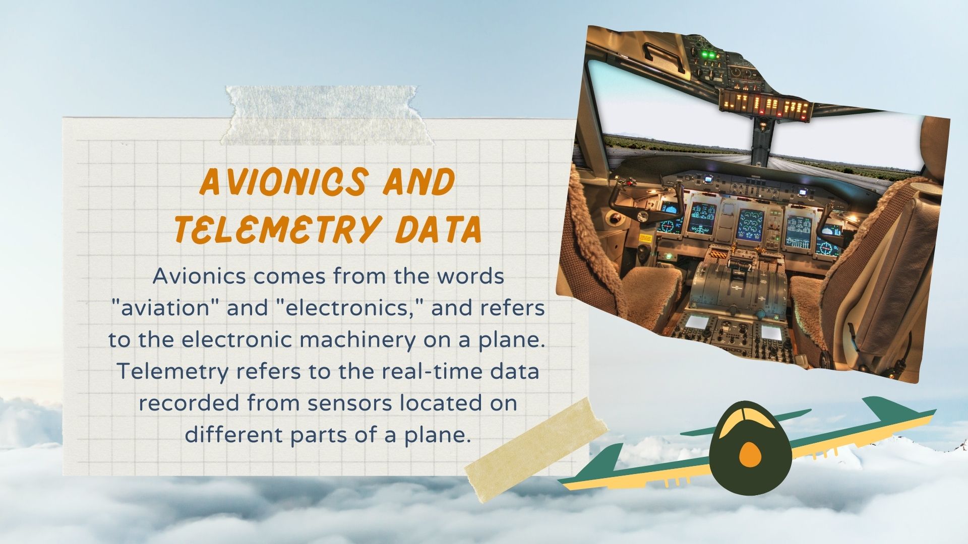 Avionics and telemetry data