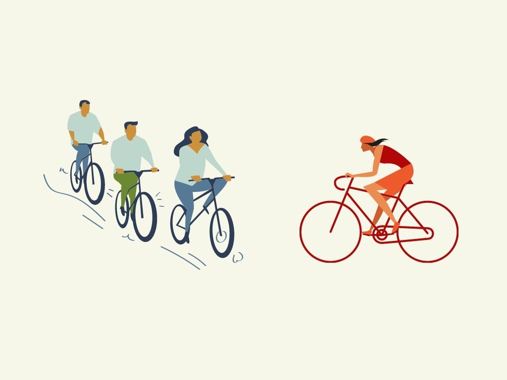 Casual vs. registered bike users
